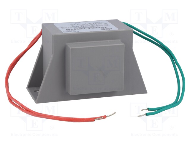 Transformer: mains; 22VA; 230VAC; 17V; 1.29A; Leads: 200mm leads