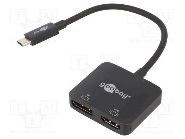 Adapter; DisplayPort 1.4,HDCP 2.2,HDMI 2.1; 0.12m; black