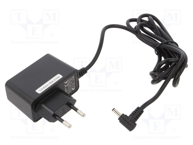 Power supply: switched-mode; plug; 5VDC; 2.1A; 10.5W; Out: 3,5/1,35