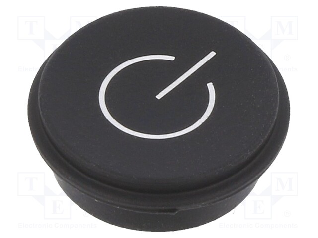 Button; Ø21mm; Pushbutton: round; black; 09