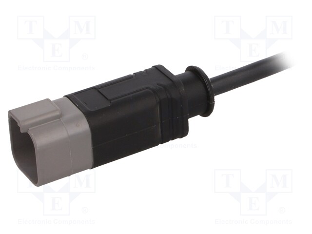 Connection lead; DT04-6P; PIN: 6; straight; 1.5m; plug; 48VAC; 8A