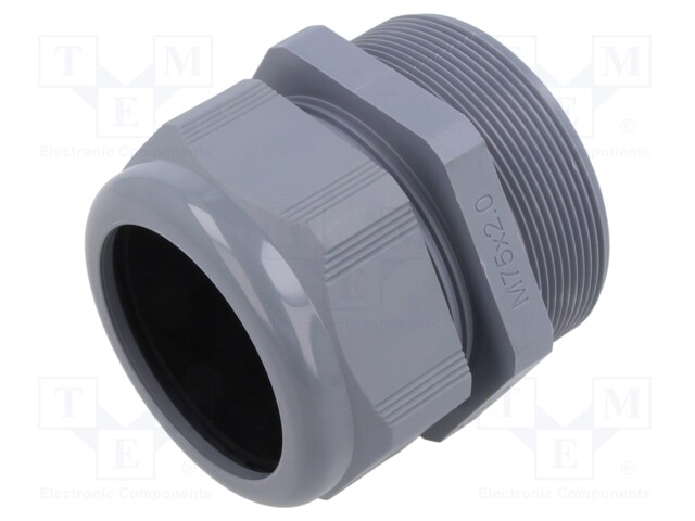 Cable gland; without nut; M75; 2; IP68; Mat: polyamide; grey