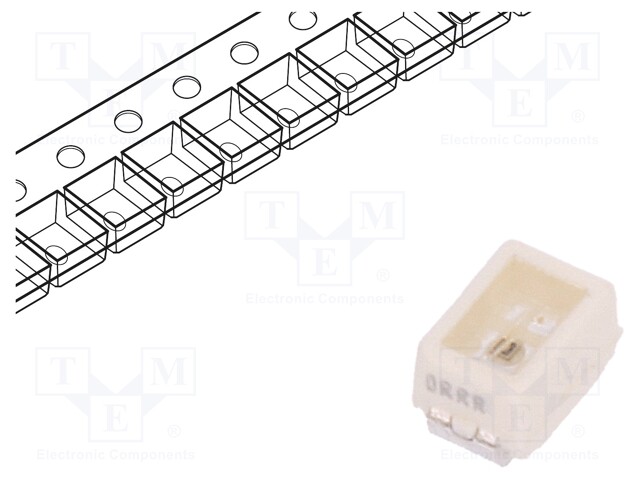 IR transmitter; PLCC2,2014; 940nm; transparent; 12mW; 65°; SMD