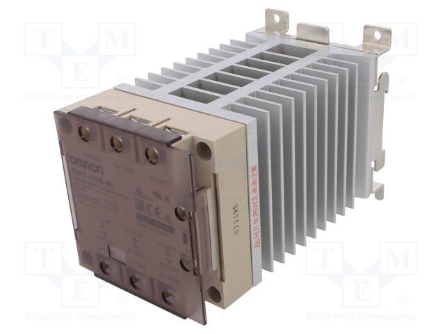Relay: solid state; Ucntrl: 12÷24VDC; 15A; 100÷240VAC; 3-phase