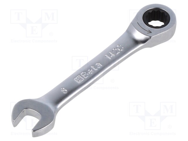 Wrench; combination spanner,with ratchet; 8mm; Overall len: 88mm