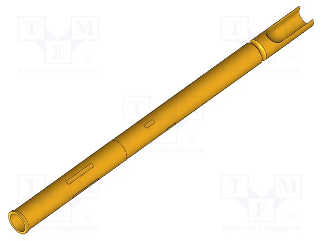 Test probe socket; Contact plating: gold-plated; soldered