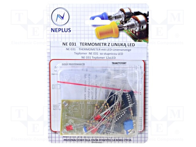 Circuit; digital thermometer; 12÷20VDC; 1°C