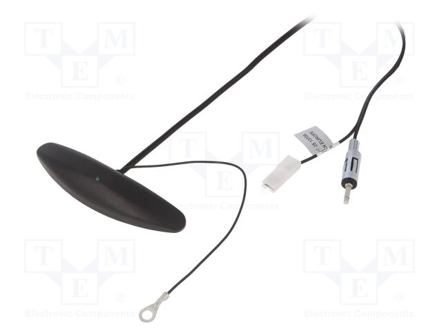 Antenna; inner; AM,FM; universal,with amplifier; 0.25m; black