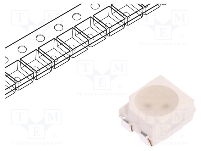 LED; SMD; 3528,PLCC4; red/green; 3.5x2.8x1.9mm; 120°; 20mA; 72/72mW