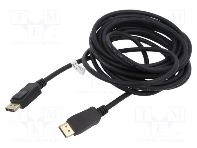 Cable; DisplayPort 1.4; DisplayPort plug,both sides; 3m; black