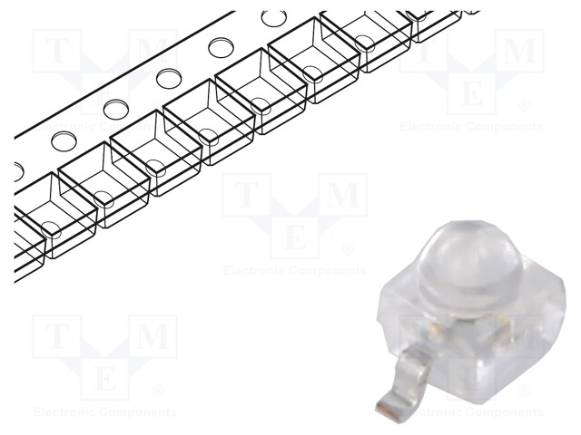 LED, Blue, SMD, 2.3mm x 2.3mm, 20 mA, 3 V, 465 nm