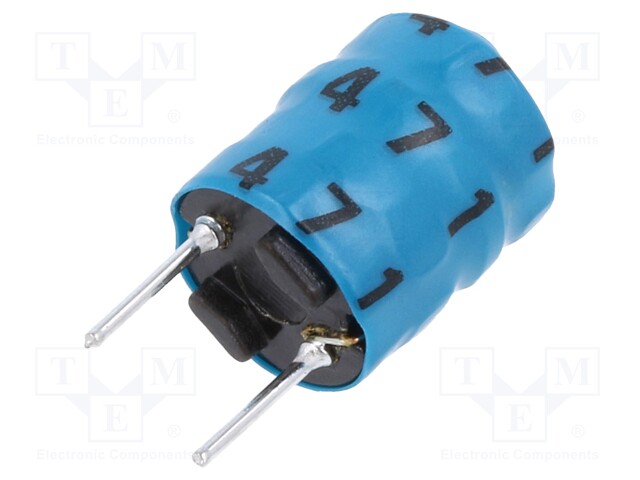 INDUCTOR, 470UH, 10%, 0.49A, RADIAL