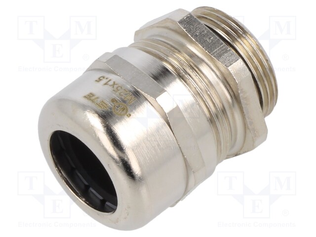 Cable gland; without nut; M25; IP68; Mat: brass; Entrelec