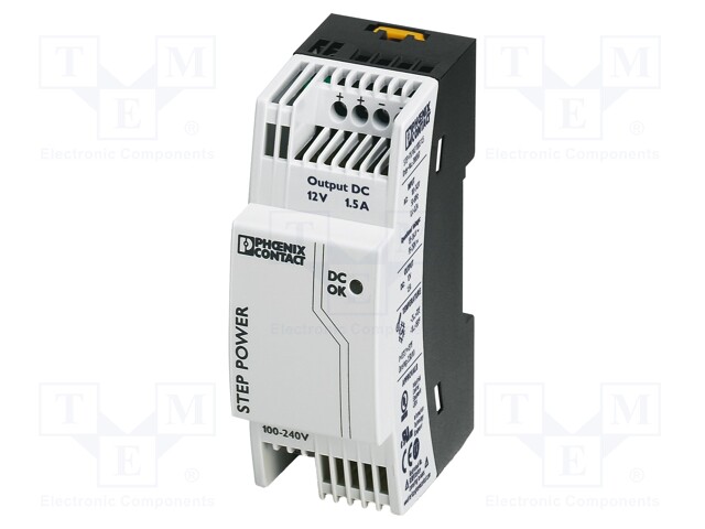 Power supply: switched-mode; Mounting: DIN; IP20