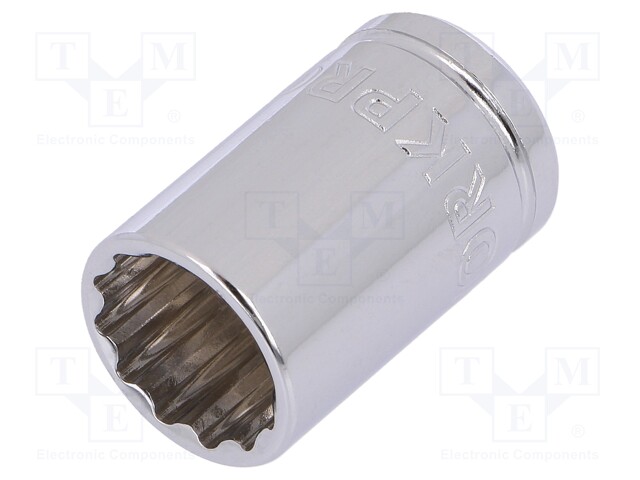 Key; twelve point socket; 13mm; 3/8"; Chrom-vanadium steel