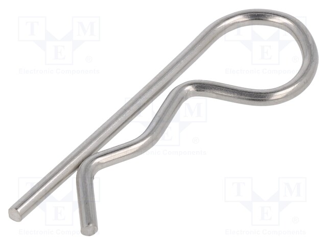 Cotter pin; stainless steel; Ø: 3mm; L: 72mm; Shaft dia: 10÷16mm