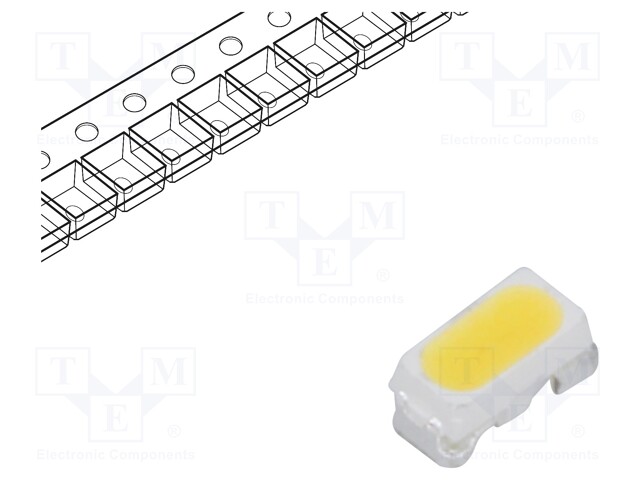 LED; SMD; 3014,PLCC2; white neutral; 7÷11lm; 3700-4500K; 80; 120°