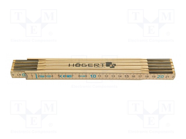 Folding ruler; L: 1m; Width: 16mm; Class: III