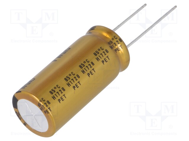 Capacitor: electrolytic; THT; 6800uF; 16VDC; Ø16x35.5mm; ±20%; 0.2