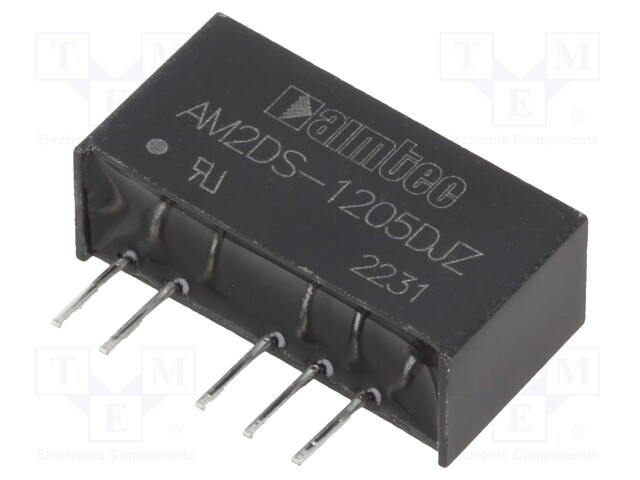 Converter: DC/DC; 2W; Uin: 10.8÷13.2V; Uout: 5VDC; Uout2: -5VDC; SIP7