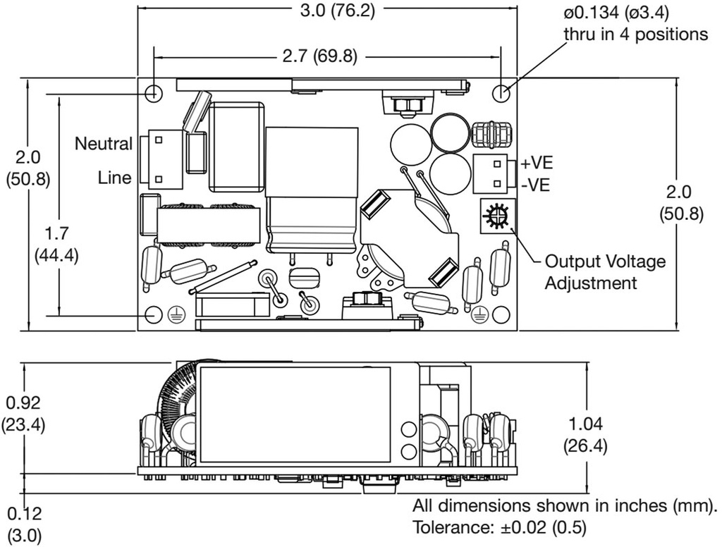 Power supply: switched-mode; 40W; 80÷264VAC; OUT: 1; 15VDC; 2.67A