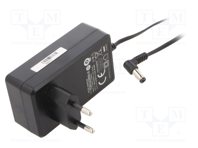 Power supply: switched-mode; constant voltage; 12VDC; 3A; 36W