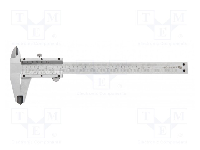 Calliper; Range: 0÷150mm; with analog readouts