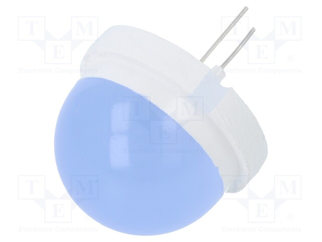 LED; 20mm; blue; 160÷750mcd; 120°; No.of term: 2; 5÷20mA; 5.3÷6V