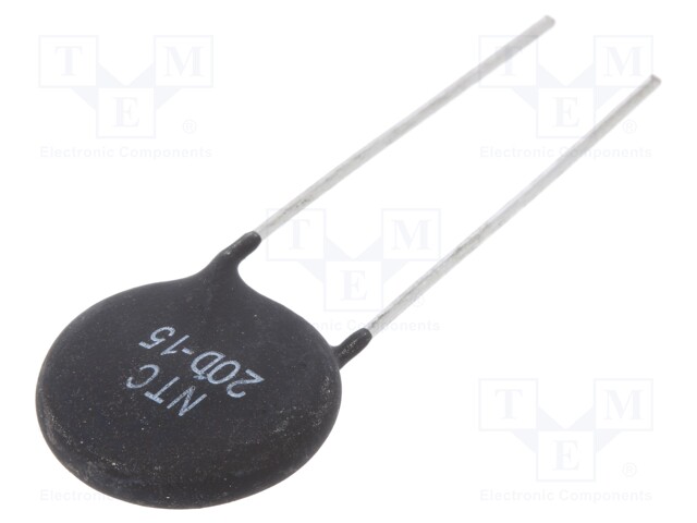 NTC thermistor; THT; 20Ω; 16.5mm; -55÷200°C