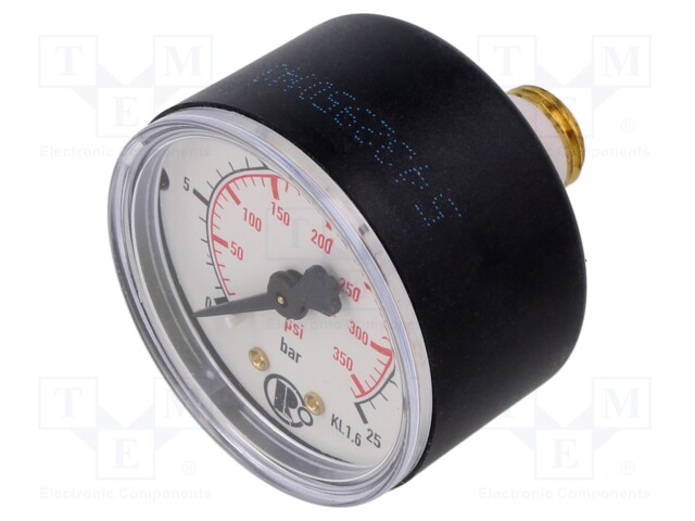 Manometer; 0÷25bar; 50mm; non-aggressive liquids,inert gases