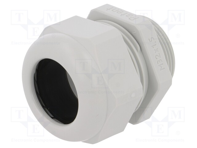 Cable gland; M32; IP68; Mat: polyamide; light grey; UL94V-0