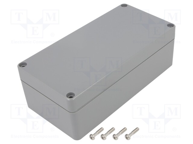 Enclosure: multipurpose; X: 80mm; Y: 160mm; Z: 55mm; ABS; light grey