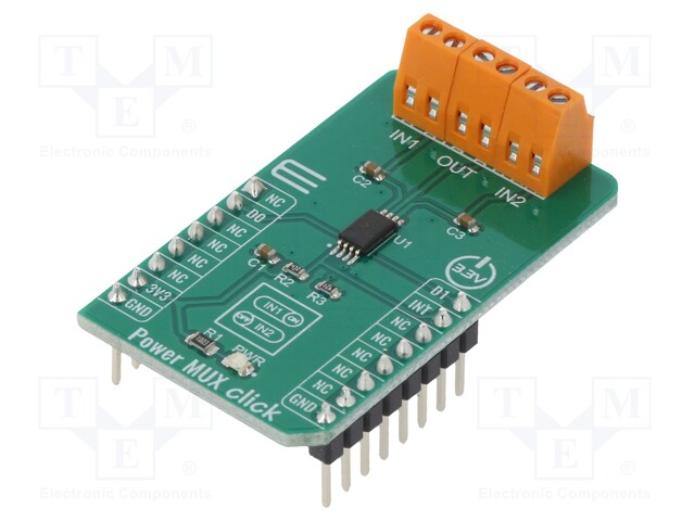 Click board; analog multiplexer; GPIO; TPS2115APWR; 3.3VDC