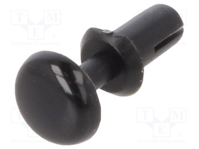 Rivet; polyamide; Rivet diam: 1.9mm; L.rivet: 4mm; Colour: black