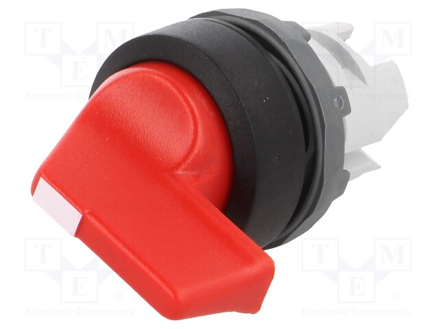 Switch: rotary; Stabl.pos: 2; 22mm; red; Illumin: none; IP66; Pos: 3