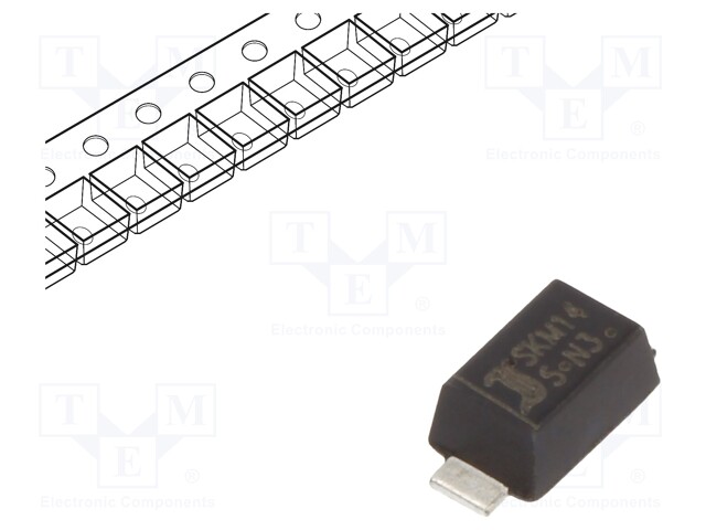 Diode: Schottky rectifying; SMD; 40V; 1A; SOD123F