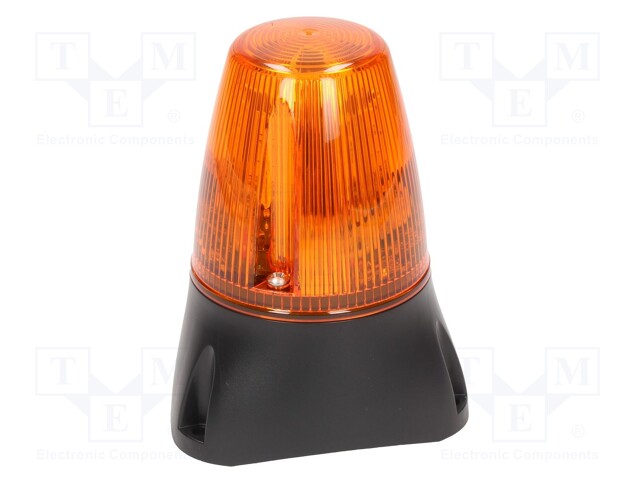 Signaller: lighting-sound; 10÷17VDC; Colour: orange; IP65; 140g