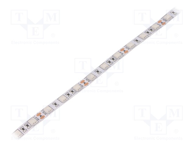 LED tape; green; LED/m: 60; SMD; 5050; 12V; 10mm; without cover; IP20