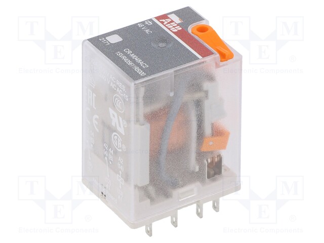 Relay: electromagnetic; DPDT; Ucoil: 48VAC; 12A; max.250VDC