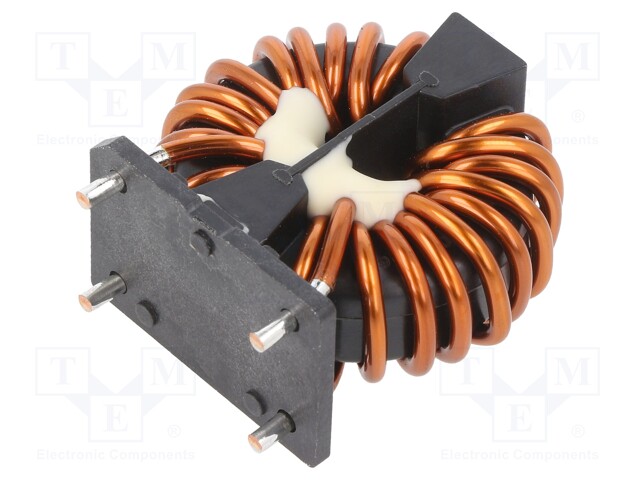 Inductor: wire with current compensation; THT; 1.3mH; 2.73mΩ