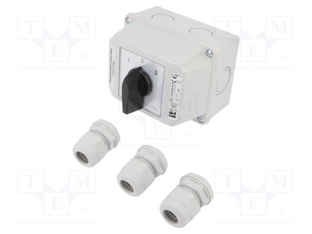 Switch: cam switch; Stabl.pos: 3; 16A; L-0-P; Poles: 3; Pos: 3; IP65