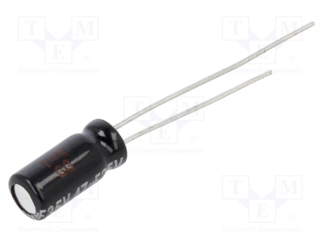 Electrolytic Capacitor, 47 µF, 35 V, NHG Series, ± 20%, Radial Leaded, 1000 hours @ 105°C