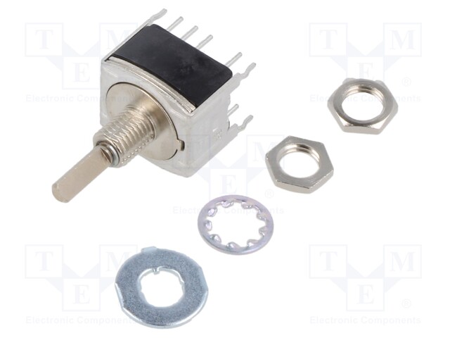 Switch: rotary; Pos: 3; Poles number: 2; -10÷70°C; Leads: for PCB