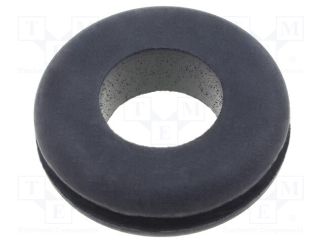 Grommet; Ømount.hole: 18mm; Øhole: 12mm; caoutchouc; -30÷90°C