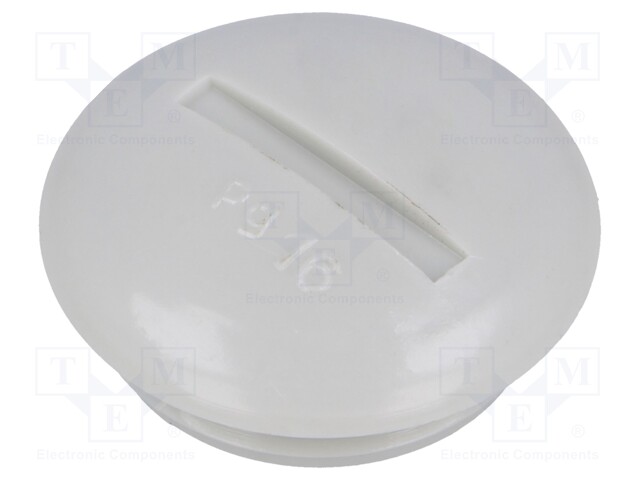 Stopper; PG16; Mat: polystyrene; light grey