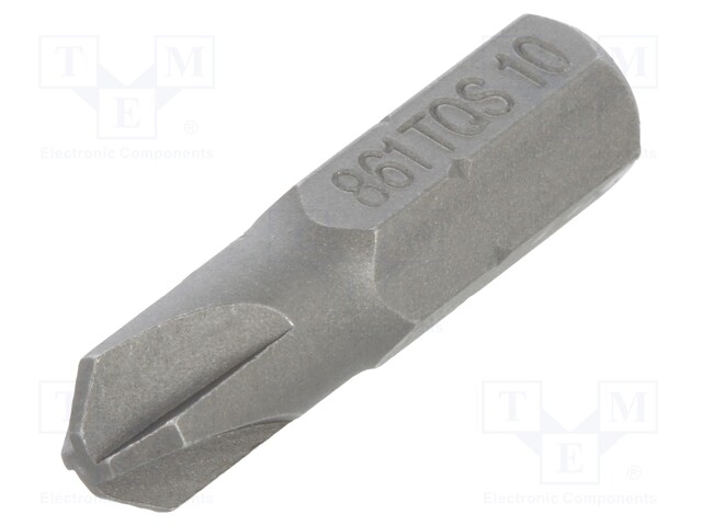 Screwdriver bit; Torq-Set®; TS10; Overall len: 25mm