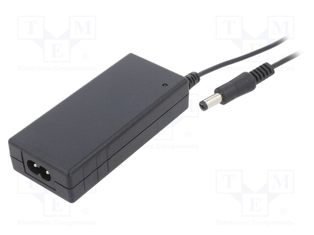 Power supply: switched-mode; 24VDC; 1.5A; Out: 5,5/2,1; 36W; 89%