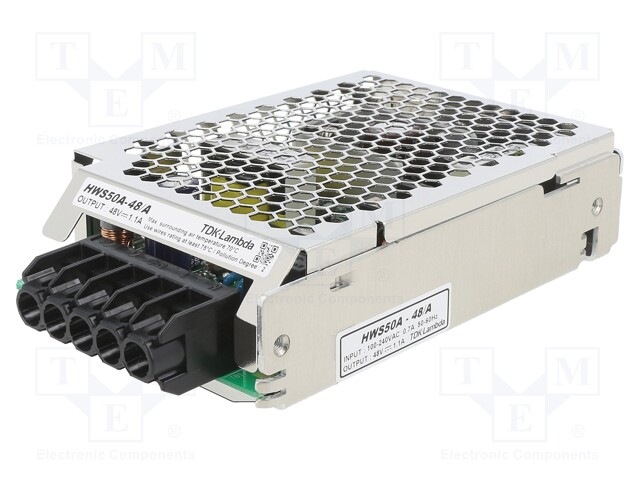 Power supply: industrial; single-channel,universal; 48VDC; 1.1A