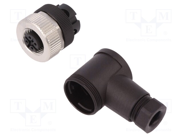 Plug; M12; PIN: 4; female; A code-DeviceNet / CANopen; for cable