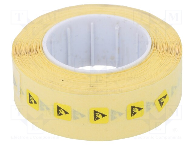 Self-adhesive label; ESD; 5x5mm; 1000pcs; Package: reel